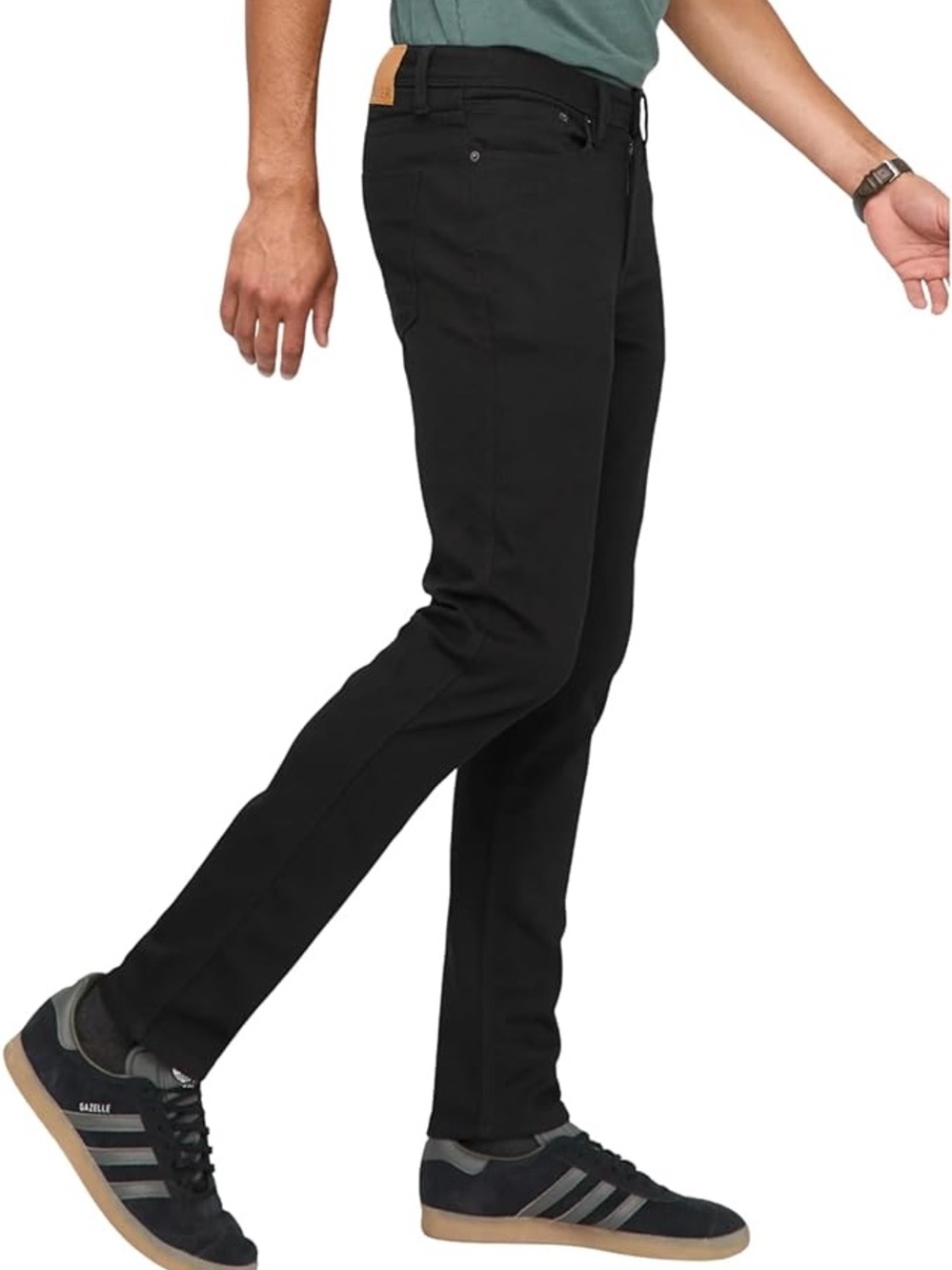 DU/ER Performance Stretch Jeans Black Slim Straight Pants 30x30  25361